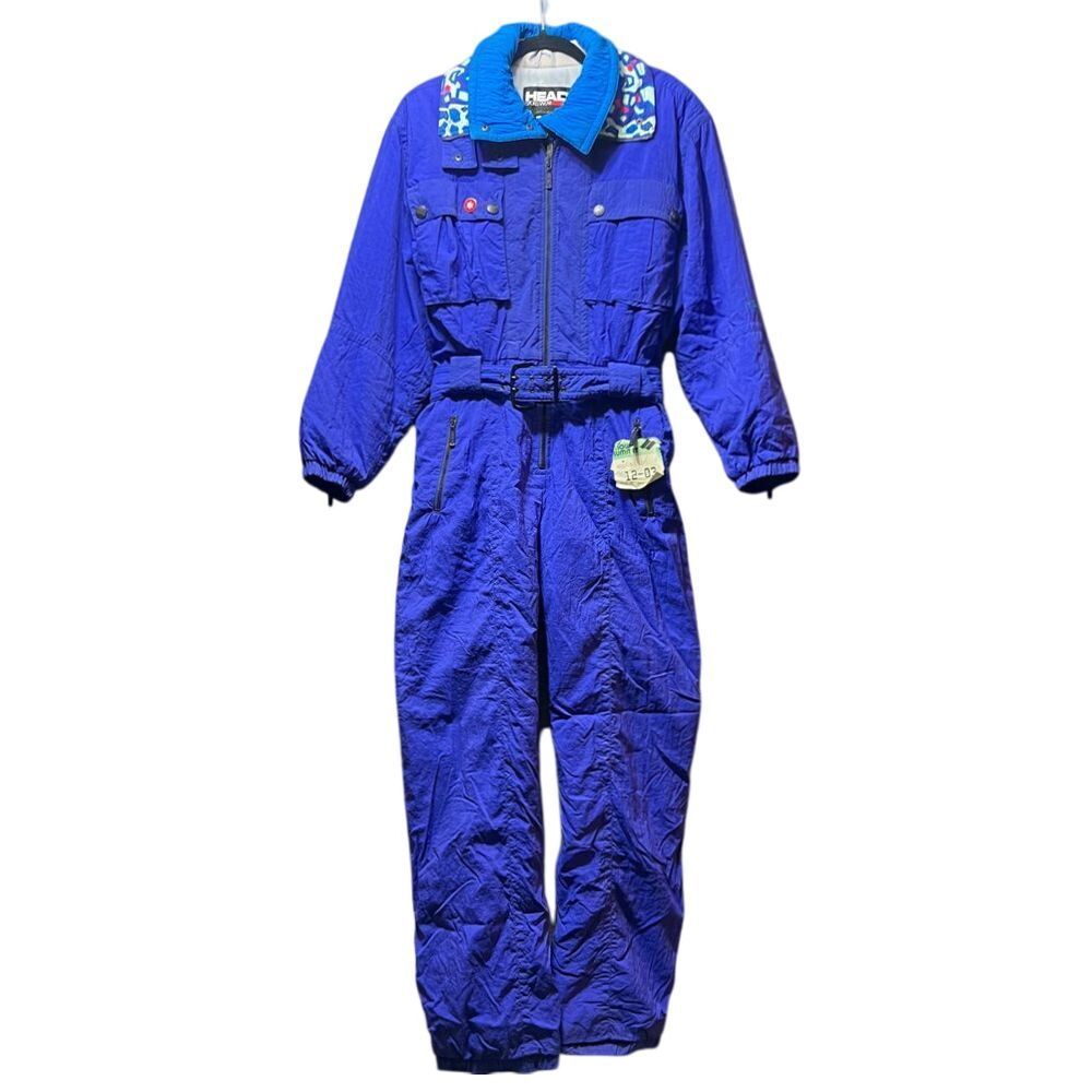 HEAD Sportswear Vintage 90s Ski Snow Suit Winter Abstract Print Small